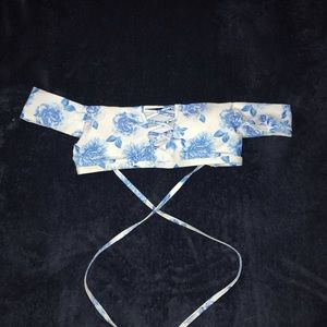 Off the shoulder bikini top